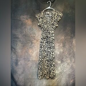 Sienna Sky Leopard Print Maxi Dress